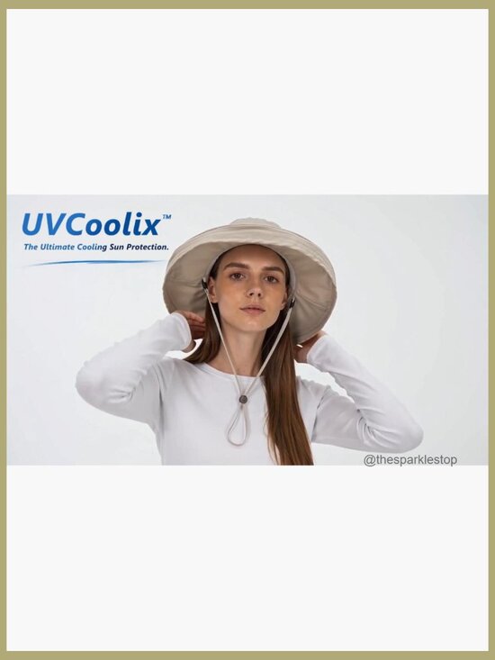 UVCoolix Cooling Sun Hat UPF 50+ Wide Brim Water Resistant Packable main image 6